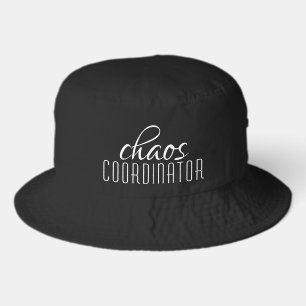 Chaos Coordinator Bold Typography Funny Bucket Hat