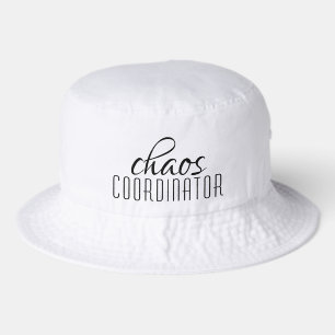 Chaos Coordinator Bold Typography Funny Bucket Hat