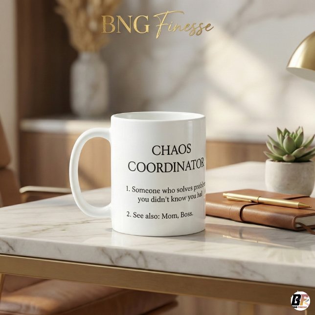 Chaos Coordinator Definition Funny Office for Mom  Coffee Mug (Creator Uploaded)
