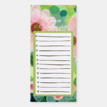 Chaos Coordinator: Floral Magnetic Notepad
