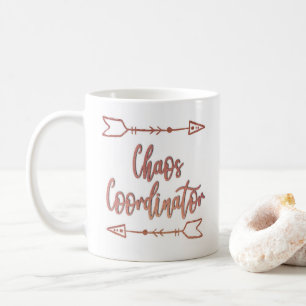 Chaos Coordinator   Funny Mom   Glitter   Quote Coffee Mug