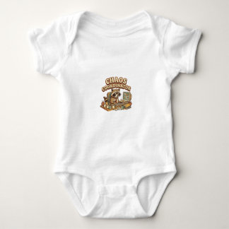 Chaos Coordinator Funny Overworked Raccoon Baby Bodysuit