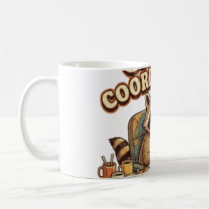Chaos Coordinator Funny Overworked Raccoon Coffee Mug