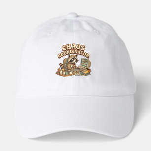 Chaos Coordinator Funny Overworked Raccoon Hat