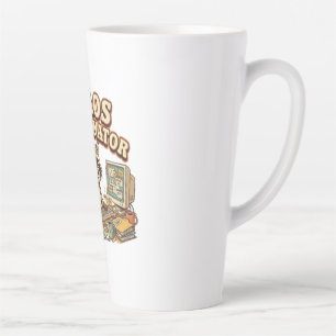 Chaos Coordinator Funny Overworked Raccoon Latte Mug