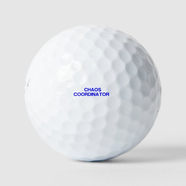 Chaos coordinator golf balls (Front)