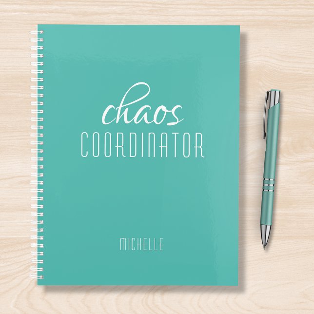 Chaos Coordinator Green Personalized Name Planner (Creator Uploaded)