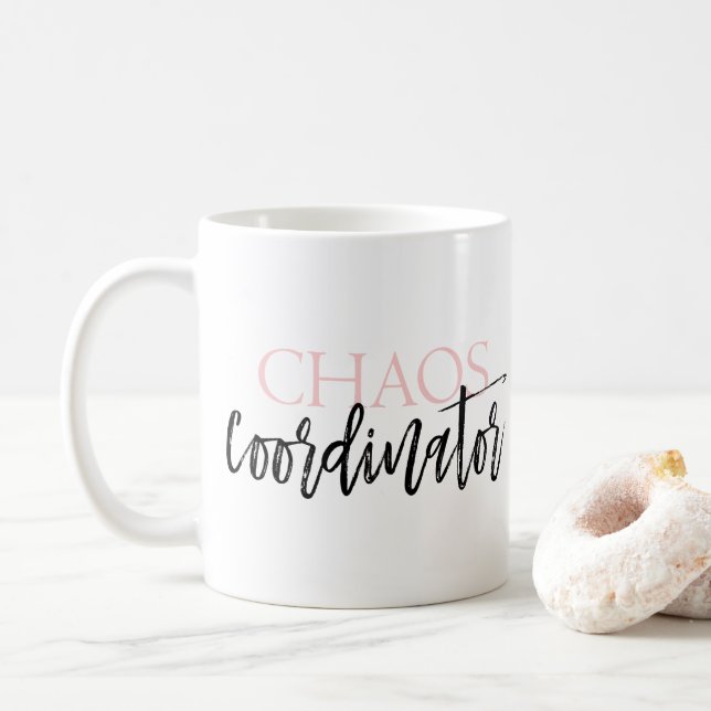 Chaos Coordinator Grey : Coffee Mug (With Donut)