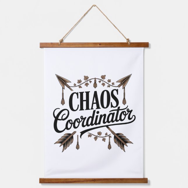 Chaos Coordinator Hanging Tapestry (Front)