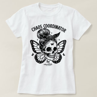 Chaos Coordinator Mom Funny Skeleton Graphic Tee