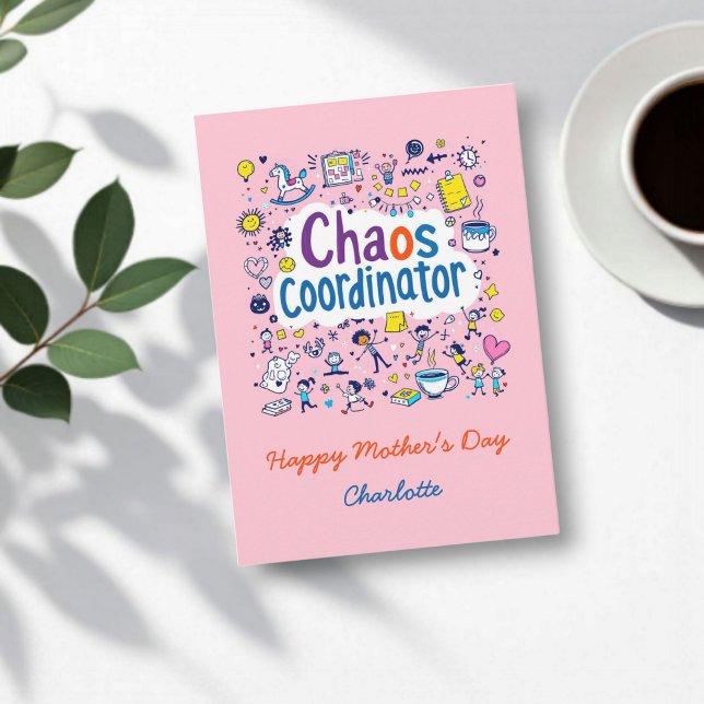 Chaos Coordinator | Mom Life | Funny Mother's Day Card (Creator Uploaded)