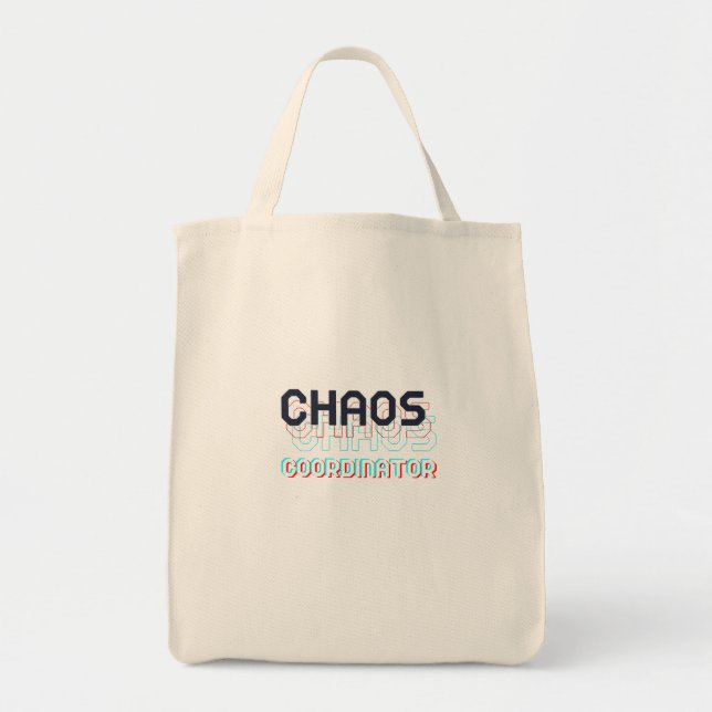 Chaos Coordinator, Mom, Teacher Tote Bag (Front)