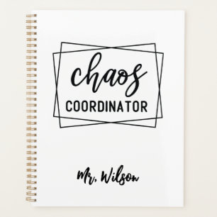 Chaos Coordinator Notebook – Funny Teacher Quote