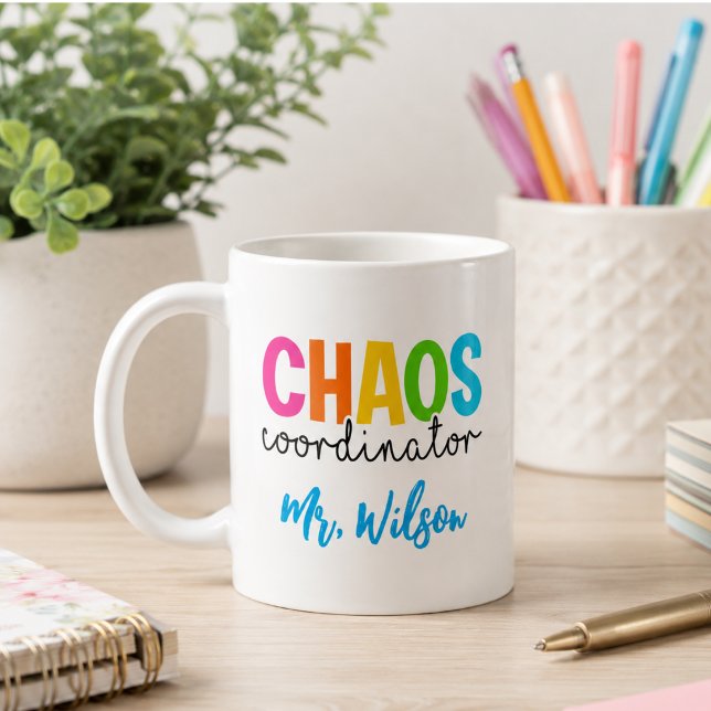 Chaos Coordinator Notebook – Funny Teacher Quote Coffee Mug (Chaos Coordinator Notebook – Funny Teacher Quote Coffee Mug)