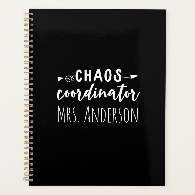Chaos Coordinator Office Coworker Mom Planner (Front)