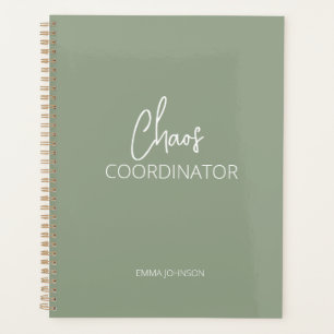 Chaos Coordinator Olive Green Planner