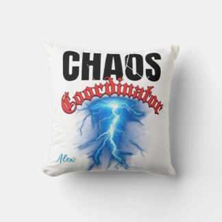 Chaos Coordinator Pillow Funny Quote Throw Pillow