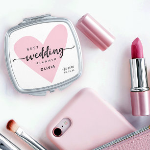 Chaos Coordinator Pink Heart Compact Mirror