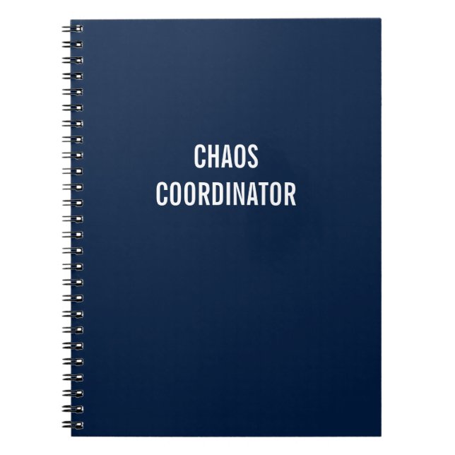 Chaos Coordinator Project Manager Notebook (Front)