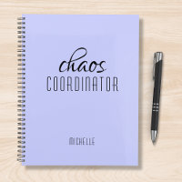 Chaos Coordinator Purple Personalized Name