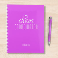 Chaos Coordinator Purple Personalized Name
