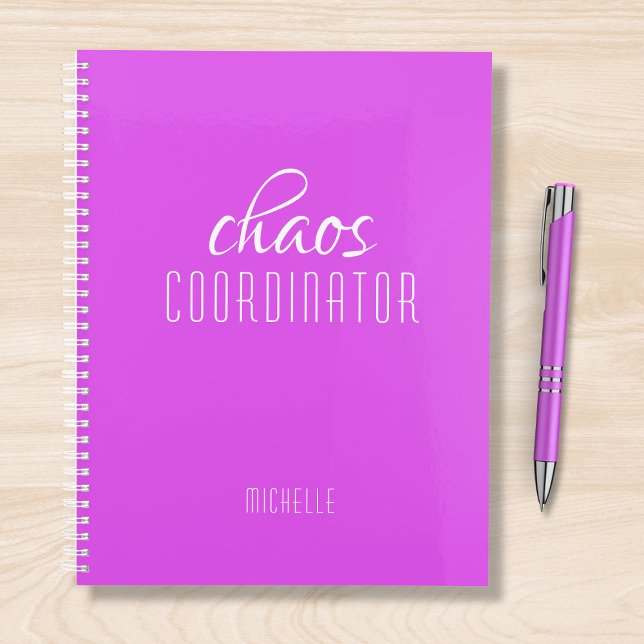 Chaos Coordinator Purple Personalized Name Planner (Creator Uploaded)