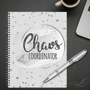 Chaos Coordinator Silver Notebook Planner