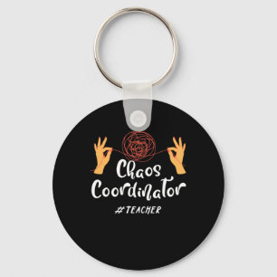 Chaos Coordinator Teacher Educator Professor Mento Keychain