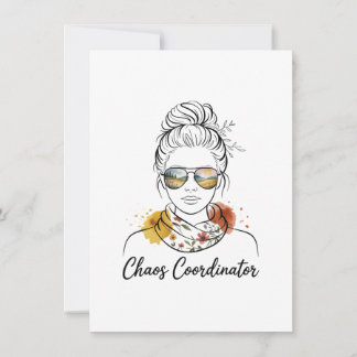 Chaos Coordinator Thank You Card
