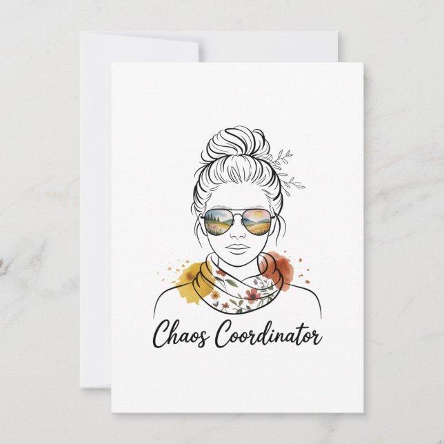 Chaos Coordinator﻿ Thank You Card (Front)