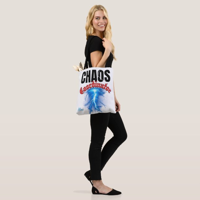 Chaos Coordinator Tote Bag | Funny Mom & Teacher  (On Model)