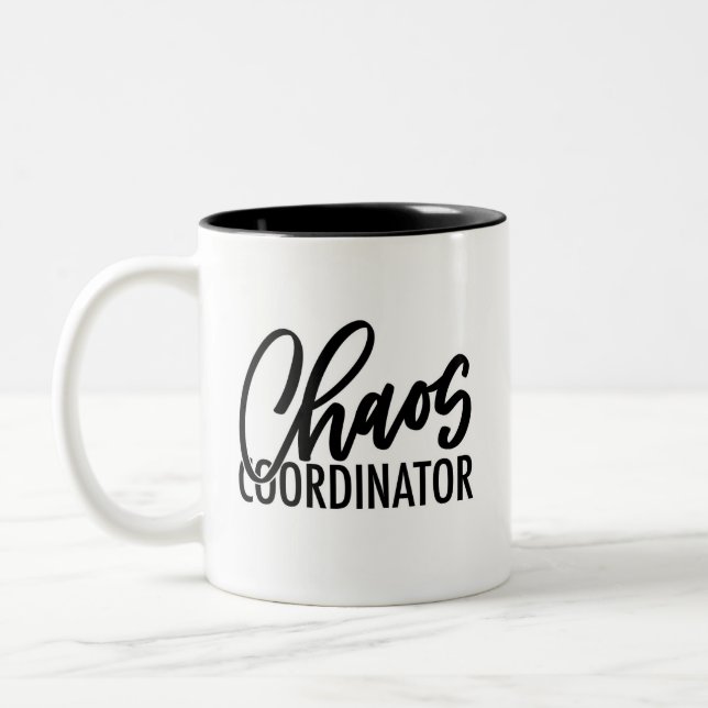 Chaos Coordinator Two-Tone Coffee Mug (Left)