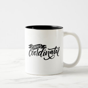Chaos Coordinator Two-Tone Coffee Mug