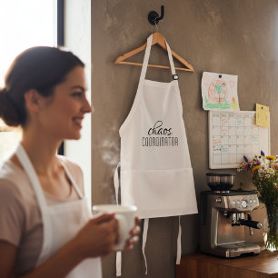 Chaos Coordinator Typographic Text Adult Apron