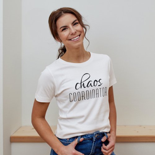 Chaos Coordinator Typographic Text T_Shirt