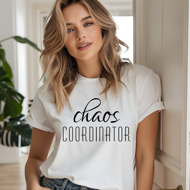 Chaos Coordinator Typographic Text Tri-Blend Shirt (Creator Uploaded)
