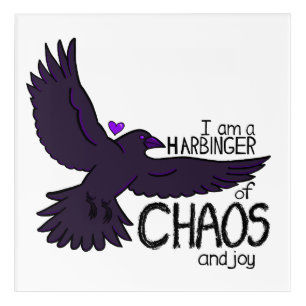 Chaos Crow Acrylic Print