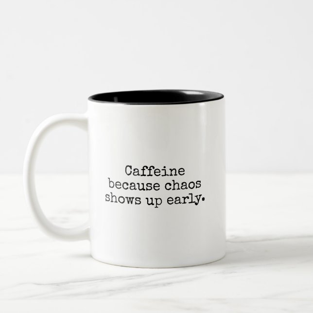 Chaos Fueled Coffee Mug (Left)