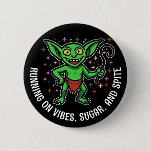 Chaos Gremlin: cute whip-wielding chaos Button