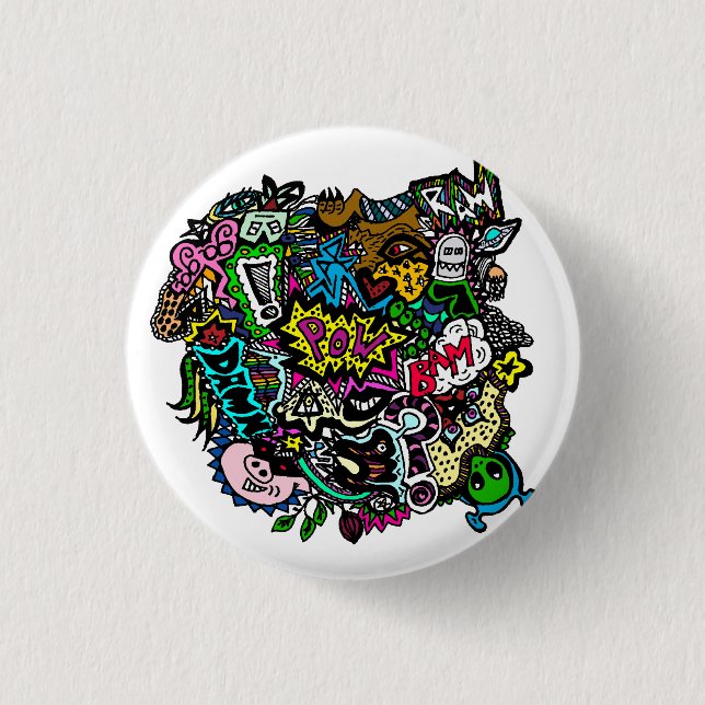 Chaos in color button badge (Front)