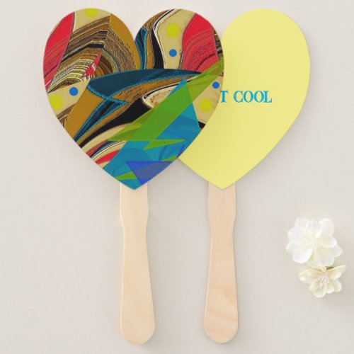 Chaos in Color Hand Fans Set of ten