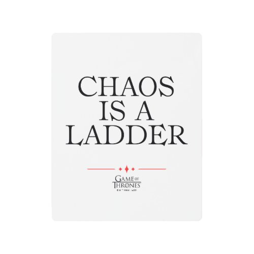 Chaos Is A Ladder Metal Print