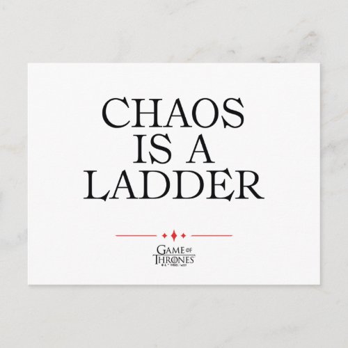 Chaos Is A Ladder Postcard