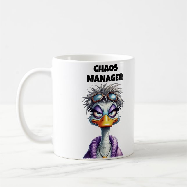 Chaos Manager Mom Coffee Mug (Left)