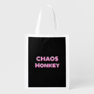 Chaos Monkey Coordinator Bag – Funky Black White
