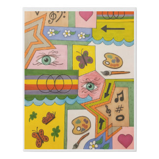 Chaos of Interests Faux Canvas Print