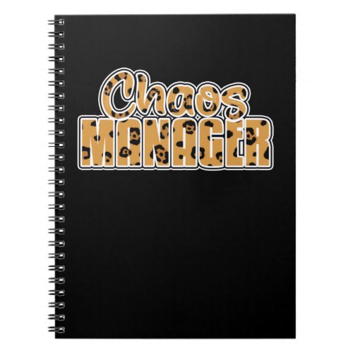 Chaos Office Crew Front Office Manager Notebook