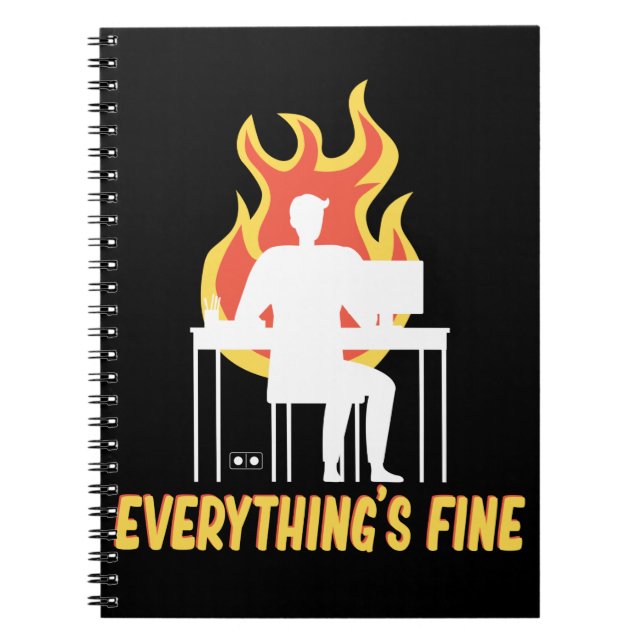 Chaos Office Manager Funny Office Crew Notebook (Front)