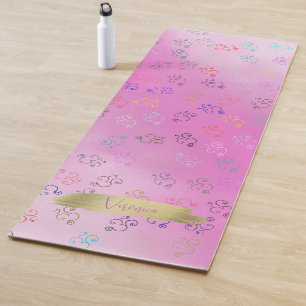 Chaos OMs Lavender, Pretty Pink Ombre Om Yoga Mat