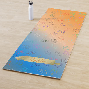 Chaos OMs Orange & Blue Ombre, Pretty Om Yoga Mat